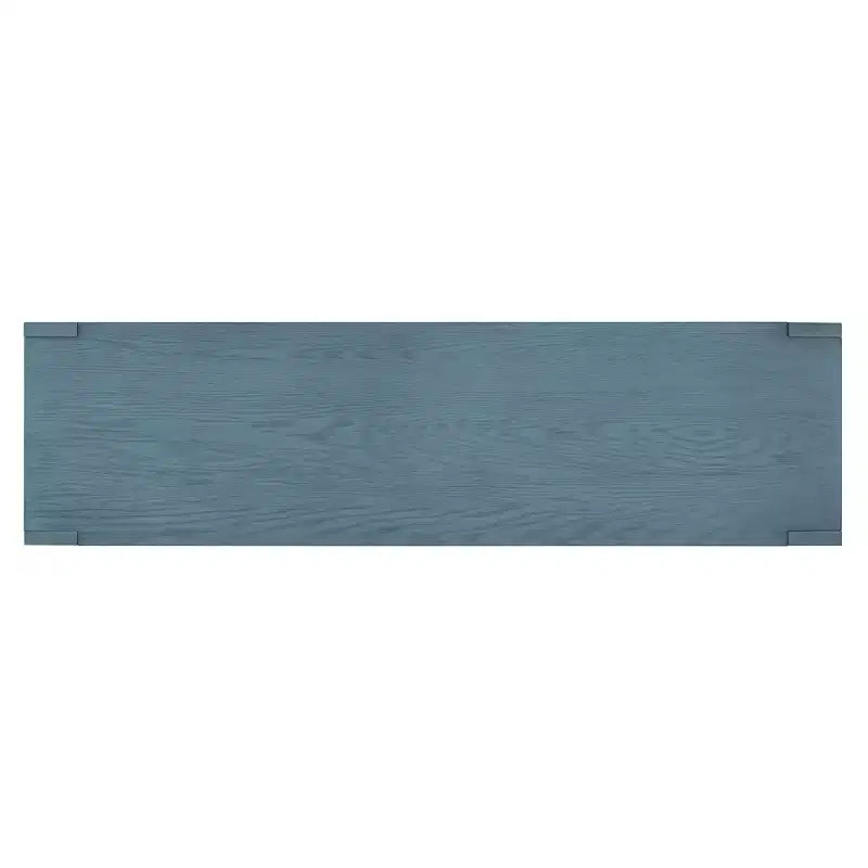Bahut de ferme à 4 portes avec étagères réglables pour salle à manger et cuisine, bleu marine