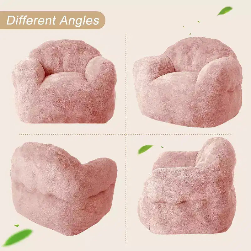 Fauteuil d'appoint en polyester 320 GSM avec rembourrage éponge haute résilience, fauteuil de salon ultra doux pour salon, chambre à coucher