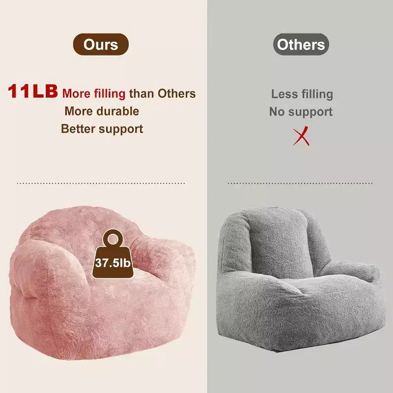 Fauteuil d'appoint en polyester 320 GSM avec rembourrage éponge haute résilience, fauteuil de salon ultra doux pour salon, chambre à coucher