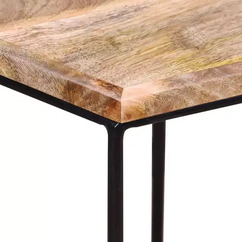 Table basse Bois de manguier Bois de manguier massif, Fer Modulaire moyen