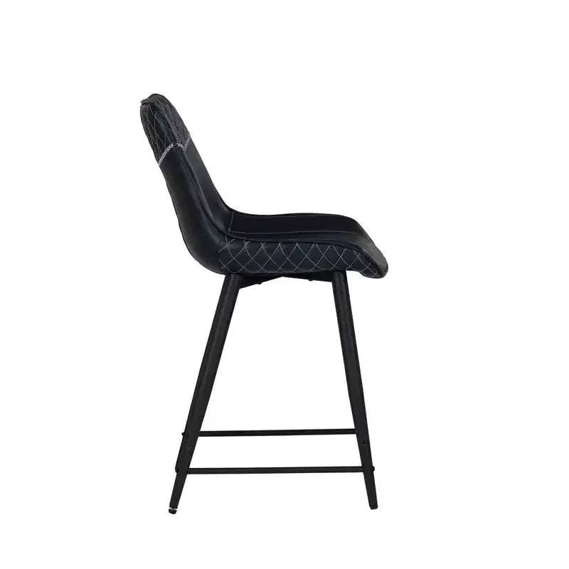 Tabouret de bar rembourré hauteur comptoir bleu
