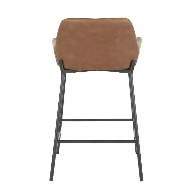 Lot de 2 tabourets de bar industriels hauteur comptoir