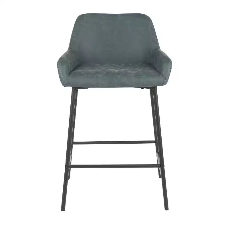 Lot de 2 tabourets de bar industriels hauteur comptoir
