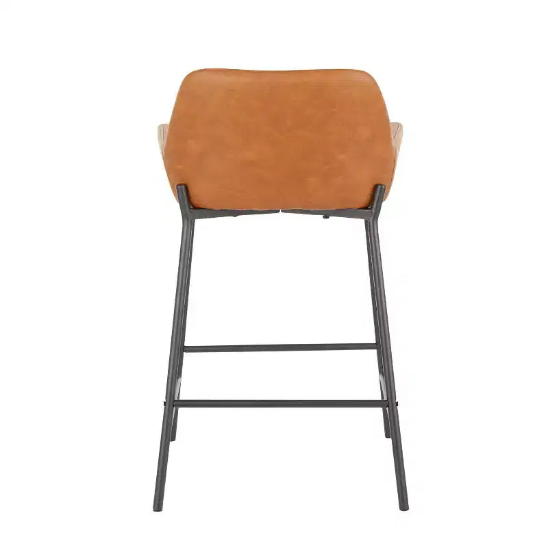 Lot de 2 tabourets de bar industriels hauteur comptoir